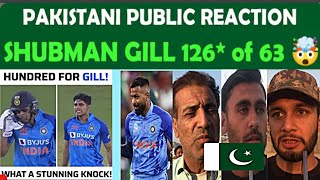 SHUBMAN GILL 126* of 63| India vs NZ 3rd T20 | Pakistani Reaction