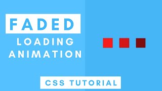 How to Create Faded Loading Animation Using Only HTML & CSS #CodeWithTanmay | CSS Tutorials