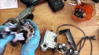 How to disassemble and find problem Hitachi H45MR demolition hammer repair fix power tools