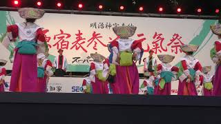 夜高舞緋組＠2019　原宿スーパーよさこい　原宿口ステージ