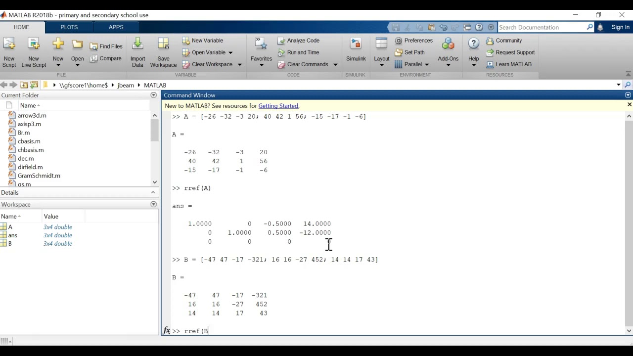 Solving Systems Of Equations With MATLAB II - YouTube