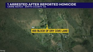 Sheriff: 1 arrested after alleged Smyth Co. homicide