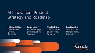 Possible 2024 London Mainstage: Keynote: AI Innovation: Product Strategy and Roadmap