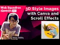 Elementor - 3d Style Images with Canva and Scroll Effects