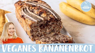 Veganes Bananenbrot 🍌🍞 | Schnell und ohne Zucker | Einfach Backen