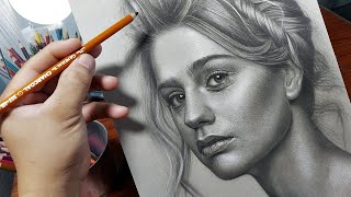 Draw FAST & EASY with CHARCOAL Pencil! Realistic Portrait Drawing Tutorial!