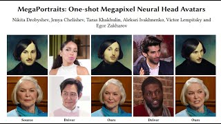 MegaPortraits: One-shot Megapixel Neural Head Avatars