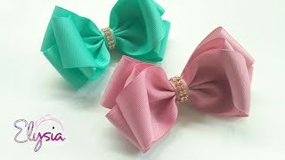 Laço Vanessa 🎀 Ribbon Bow Tutorial 🎀 DIY by Elysia Handmade