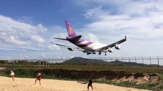 Phuket Airport Spotting, Mai Koa Beach, Thailand