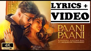 Paani Paani Lyrics + Video - Badshah | Jacqueline Fernandez | Aastha Gill | Live for Songs
