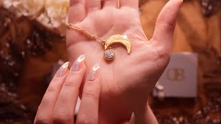 Relaxing Jewelry ASMR Moons, Pressed Flowers \u0026 Leaves, Northern Lights