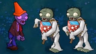 1 Conehead Zombie vs 2 Jack-In-The-Box Zombies // Plants vs Zombies