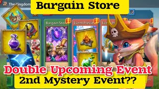 Double Mystery Upcoming Event Bargain Store And Check Out 2nd !! Lords Mobile