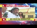 political bigwigs file nomination papers before karnataka election commission