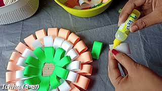 some independence day craft ideas . How to make it easy paper crafts.DIY CRAFTS IDEAS @ichha5521