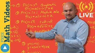 Learn about transformations of Functions - Live