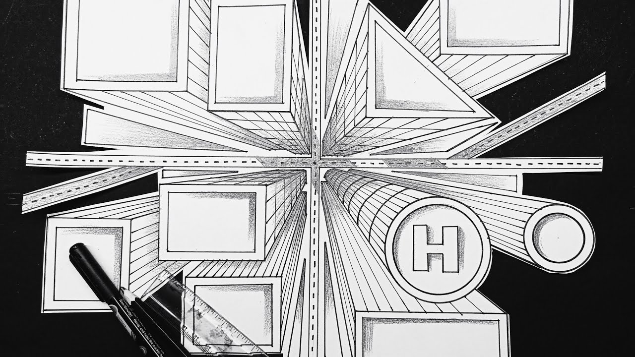 How To Draw Bird Eye View Perspective