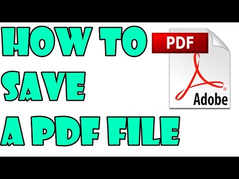 how to save a pdf file how to save a pdf file