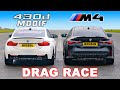 BMW 430d Modif vs BMW M4: DRAG RACE