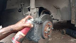 maruthi swift  brake pad change