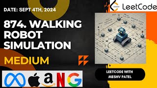 874. Walking Robot Simulation | Hash Table | Simulation | Leetcode Daily Challenge | JAVA