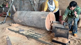 Amazing Work With Giant Wood Lathes // Large Woodworking Extremely Dangerous