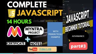 π π₯ JavaScript Complete Course (2024) 4 Projects | Notes | GitHub | Free Certification|part3