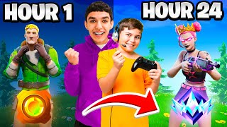 I Carried A Fan To UNREAL RANK In OG Fortnite In 1 DAY! (Duo Speedrun)