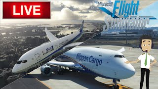 【MSFS2020/ライブフライト】リアル管制あり！【B787-8/B747-8】