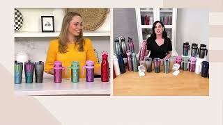 Primula Set of 3 Choice of Mug, Tumbler or Water Bottle on QVC