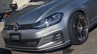 【ゴルフ7.5 GTI】リアが温まっていない筑波最終コーナー進入