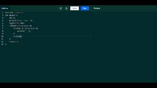 Print rhombus pattern in c programming.