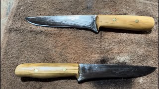 Making Knives From a Table Saw Blade (no talking or music)