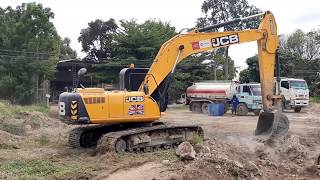 รถขุด สายพันธุ์เมืองผู้ดี JCB JS205sc จัดหนักเต็มอุ้ม เคลียริ่ง ขยายถนน BD301 ก็มา excavator EP.6449