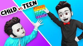 CHILD YOU VS TEEN YOU || Awkward Relatable Situations at Monster School by La La Life Emoji