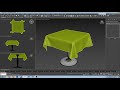 3Ds Max Modify List - Cloth Modifier - Kumaş Simulasyonu (Türkçe)