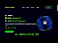 Complete Responsive Personal Portfolio Website using HTML CSS and JavaScript | Portfolio Section