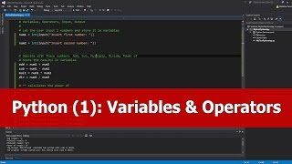 Python Tutorial for Beginners: Variables & Operators