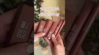 ✨503 3INA SWATCHES✨#lipstick #gloss #makeup #lowcost #viralvideo #maquillaje #lipcombo