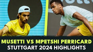 Lorenzo Musetti vs Giovanni Mpetshi Perricard INTENSE Battle | Stuttgart 2024 Highlights