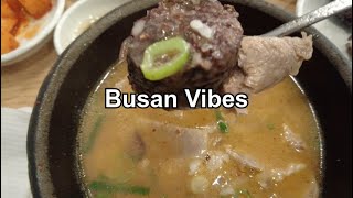 Busan Vlog Pt. 3 – Korean Pancake, Korean-Chinese Food, Beef Tartare Bibimbap \u0026 Dwaeji Gukbap!