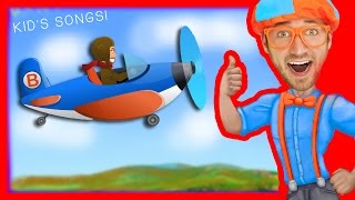 Blippi Airplanes for Kids Compilation | Nursery Rhyme Playlist