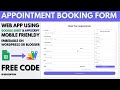 Appointment Booking Form Using Google Spreadsheet Data and Apps Script | B40