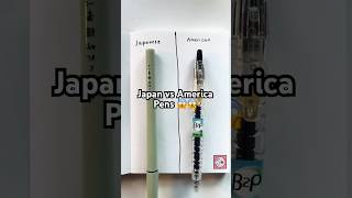 Japanese vs American pens!!! 😱 #vs #drawing #trending #america #pen #testing #shorts #short #viral