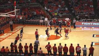 Illinois Basketball Orange \u0026 Blue Scrimmage Highlights 10/17/13