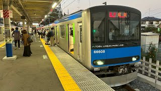 東武アーバンパークライン　東武60000系61608F 高柳駅発車