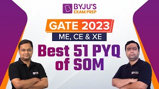 Strength Of Material (SOM) Previous Year Questions (PYQ) | GATE 2023 Civil (CE)/Mechanical (ME) Exam