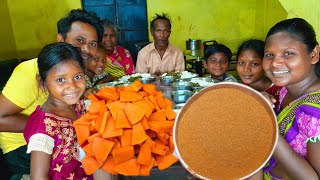Kaddu Sukha Patta Pawudar Curry|Dinner Eating|Village Cooking