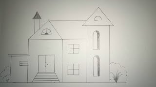 Easy House Drawing | House Drawing | Home Drawing| Easy Drawing for Beginners