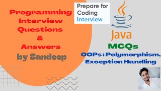 Java MCQ | OOPs Polymorphism, Exception handling | Interview Questions